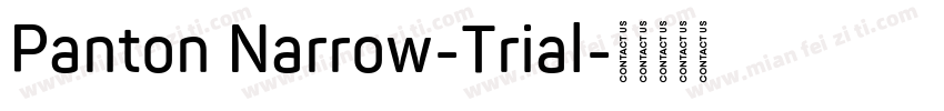 Panton Narrow-Trial字体转换